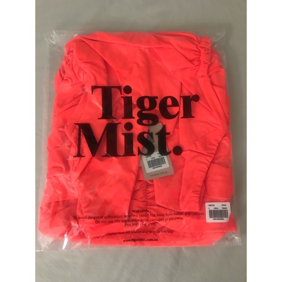 TIGER MIST Amazon Bodycon Mini dress - Neon coral - Picture 7 of 7